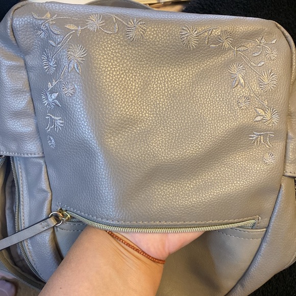 Rosetti Floral Embroidered Gray Backpack for Women EUC - Picture 15 of 16
